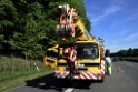 LKW in Boeschung A 3 Rich Frankfurt Hoehe Roesrath Lohmar P005